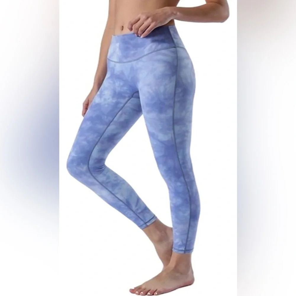 Sz S Seamless Leggings for Women High Waist Sexy Tie Dye Yoga Pants Soft